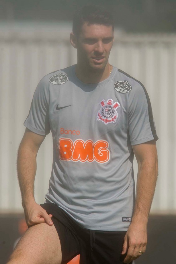 Mauro Boselli no treino desta manhã no CT Joaquim Grava