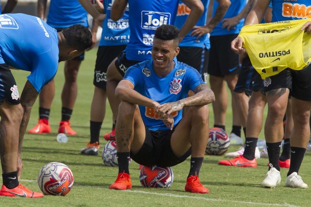 Richard treina para duelo contra o Santos, pela semifinal do Paulistão 2019
