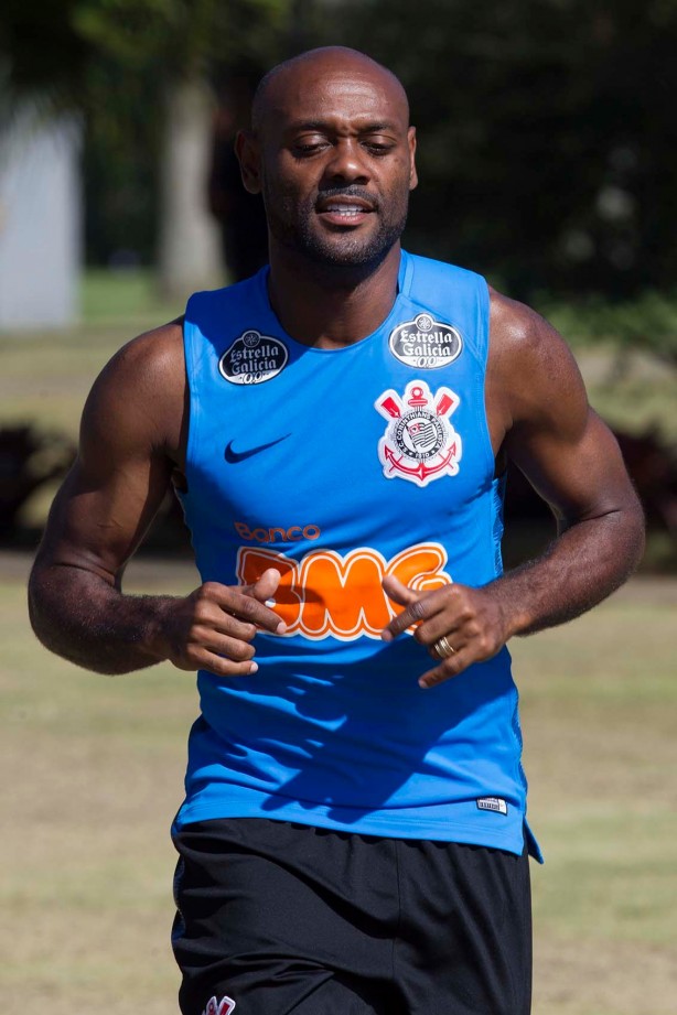 Vagner Love no treinamento desta sexta