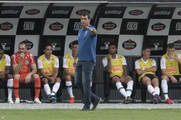 Carille comandou o Corinthians na vitória contra o São Paulo, pela final do Paulistão 2019