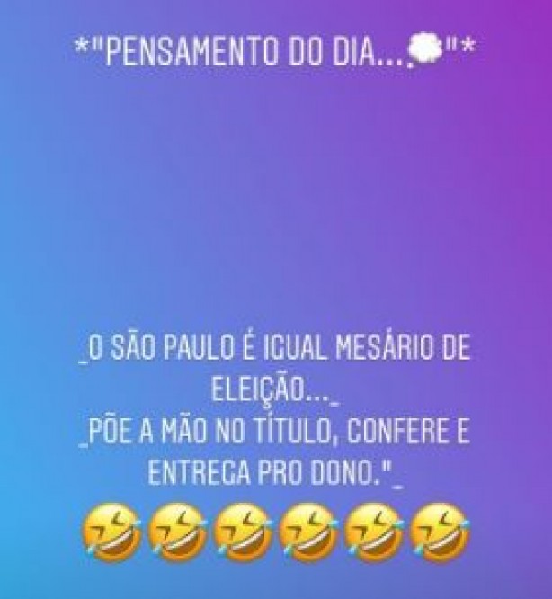 Jadson provocando So Paulo