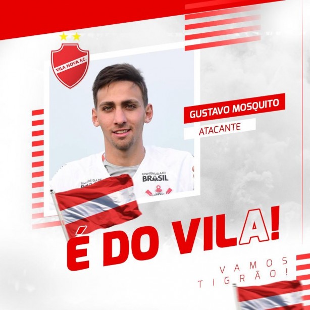 Mosquito foi anunciado como reforço do Vila Nova