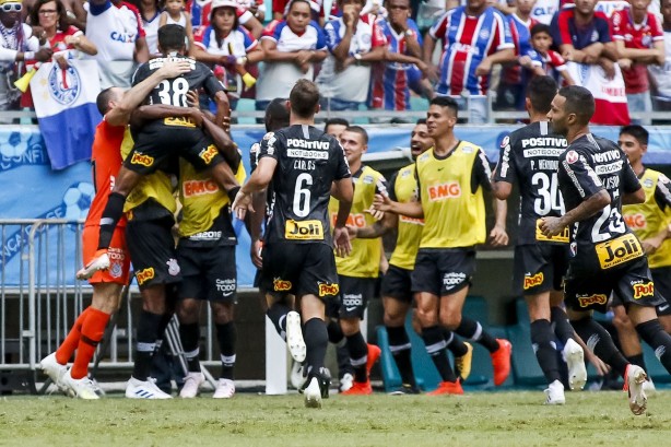 Jovem Pedrinho fez o primeiro gol do Corinthians contra o Bahia, pelo Brasileirão 2019
