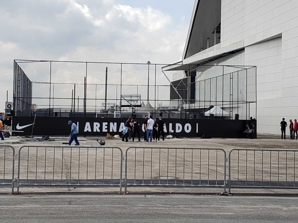 A Arena Ronaldo ser uma quadra poliesportiva no setor norte da Arena Corinthians