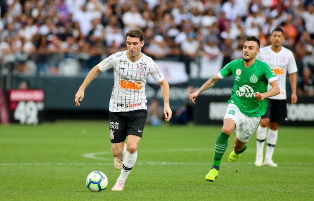 Atacante Boselli durante jogo contra a Chapecoense, na Arena Corinthians, pelo Brasileirão