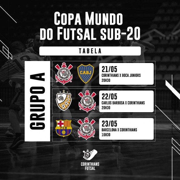 Corinthians encara três gigantes do futsal na Copa do Mundo