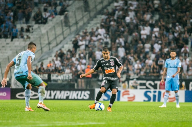 Sornoza no duelo contra o Grêmio, na Arena Corinthians, pelo Campeonato Brasileiro