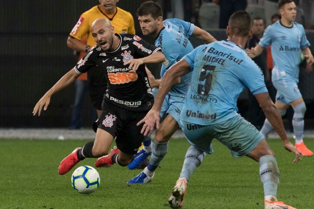 Régis no jogo contra o Grêmio, pelo Campeonato Brasileiro, na Arena Corinthians
