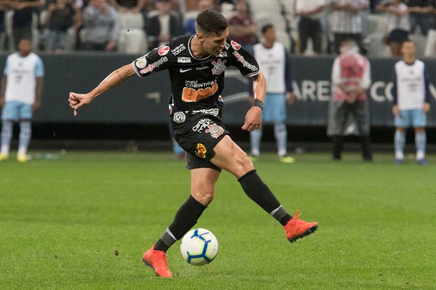 Vital em partida contra o Grêmio, na Arena Corinthians, pelo Brasileirão