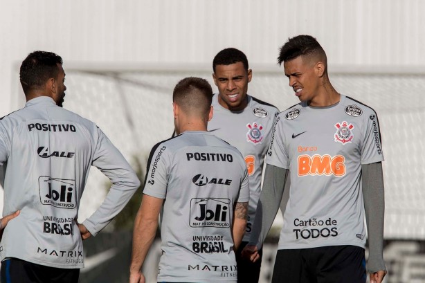 Gustavo e Richard no treino de hoje no CT Joaquim Grava