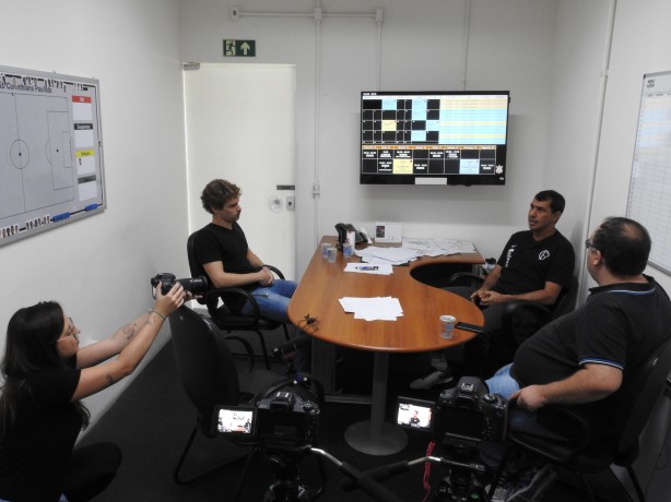 Carille durante entrevista ao Meu Timão