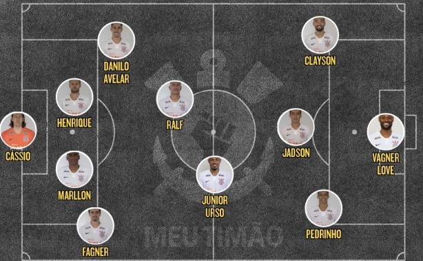 Equipe alvinegra veio com poucas mudanças para o jogo