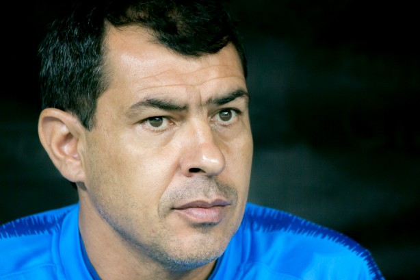 Fábio Carille durante jogo contra o Deportivo Lara, contra a Sul-Americana