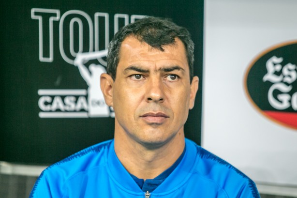 Carille no jogo contra o São Paulo, na Arena Corinthians, pelo Brasileirão