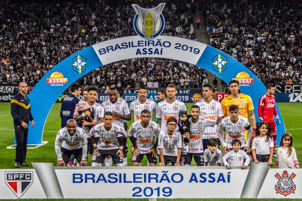 Foto oficial do jogo entre Corinthians e São Paulo, pelo Brasileirão
