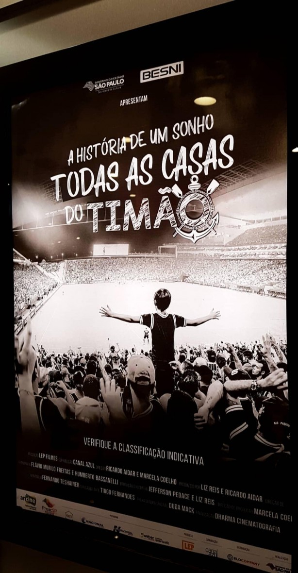 Cartaz do filme "A História de um Sonho - Todas as casa do Timão"