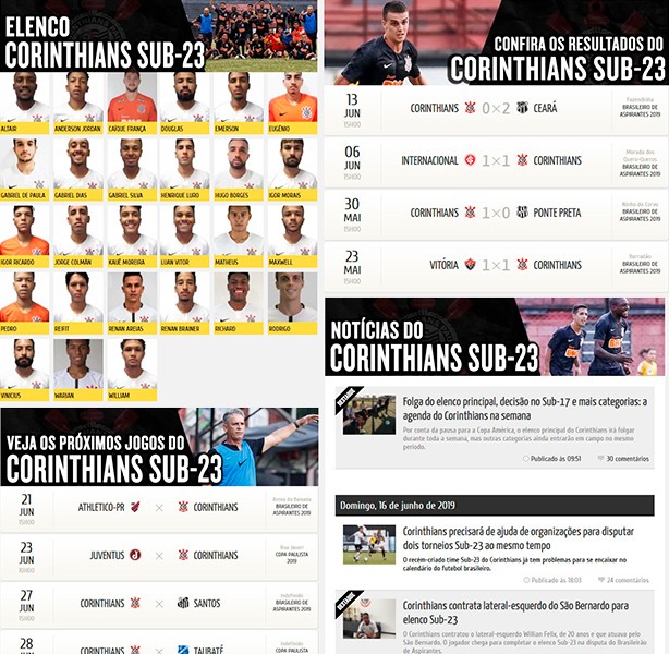 Página do Sub-23 reúne todas as informações sobre a categoria