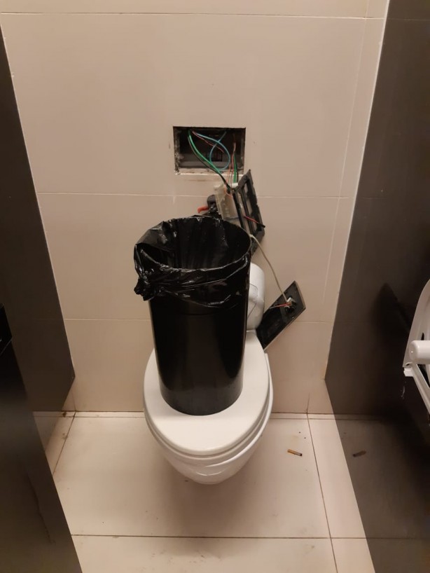 Banheiro da Arena Corinthians foi vandalizado durante partida da Copa América