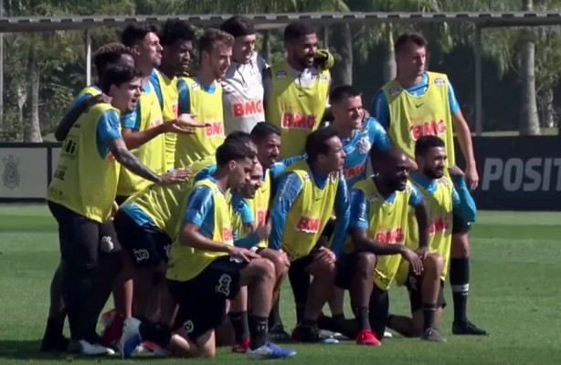 Equipe vencedora do rachão