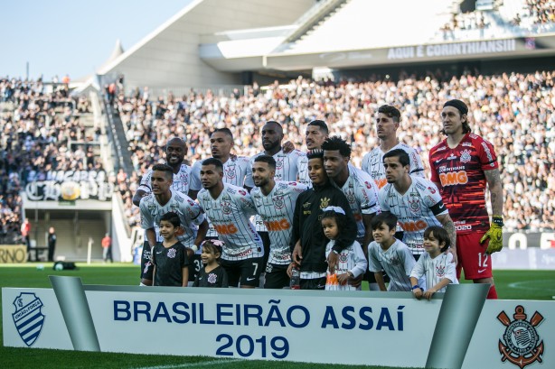 Foto oficial do jogo contra o CSA, na Arena Corinthians, pelo Brasileirão