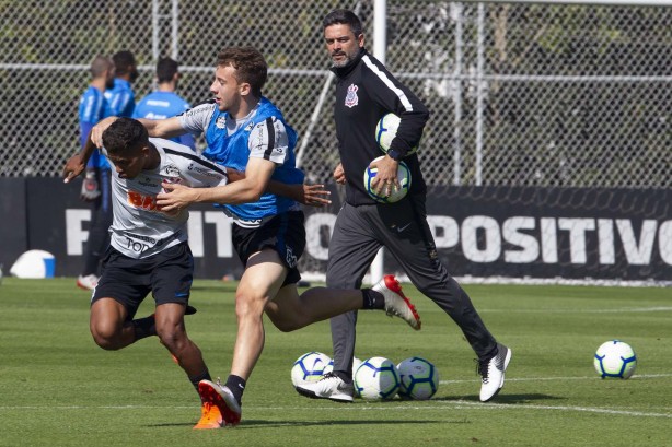 Jogadores no treino deste sábado com foco no CSA pelo brasileiro