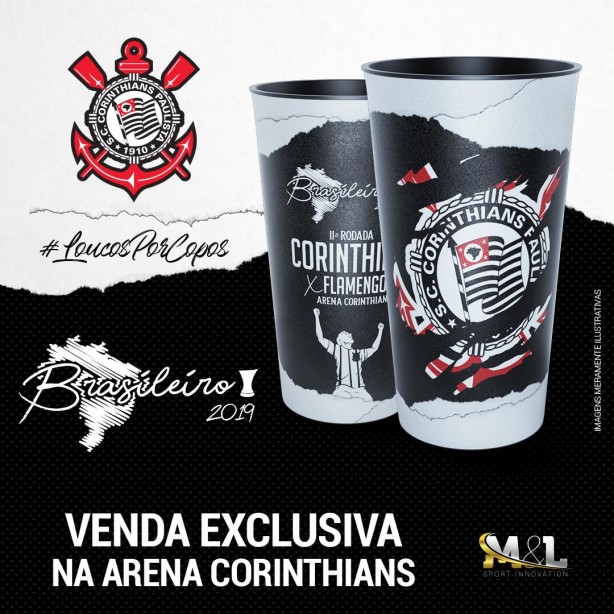 Tradicional copo do jogo também será vendido neste domingo