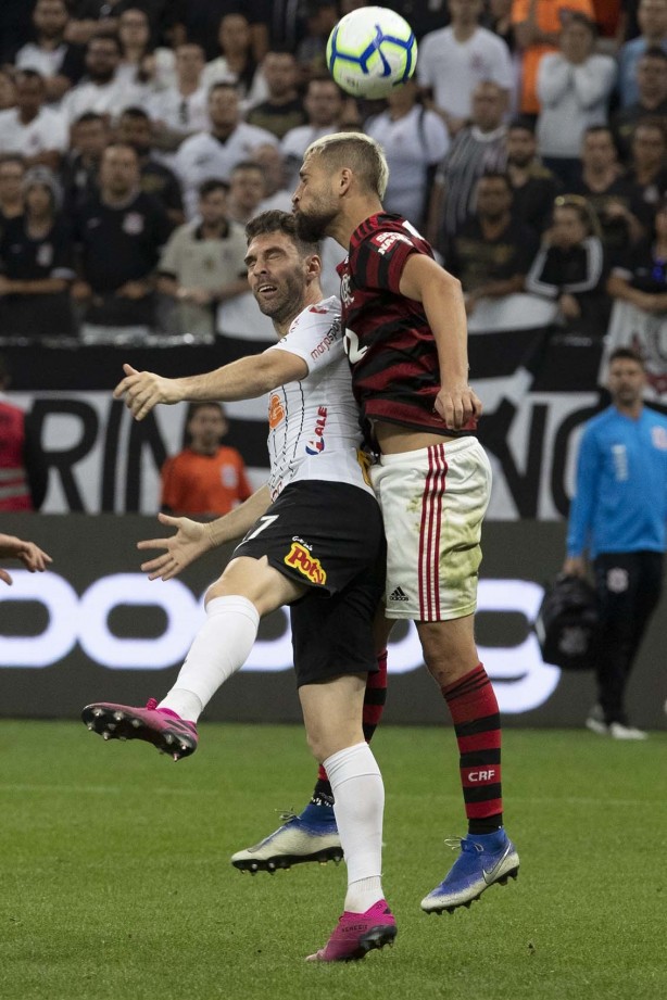 Boselli durante jogo contra o Flamengo, na Arena Corinthians, pelo Brasileirão