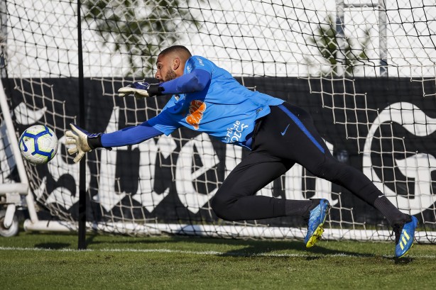 Filipe no treino desta sexta-feira no CT Joaquim Grava