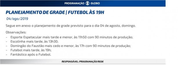 Globo altera programação para transmitir Corinthians e Palmeiras no domingo