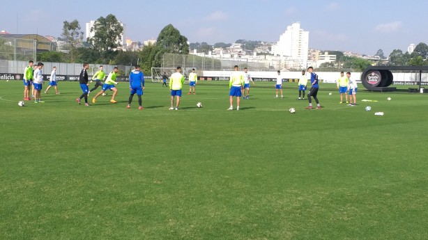 Godoy Cruz treinou no CT Joaquim Grava antes de enfrentar o Palmeiras