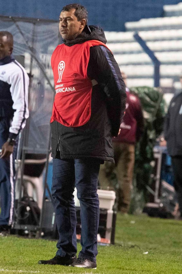 Fábio Carille no jogo contra o Montevideo, pela Copa Sul-Americana