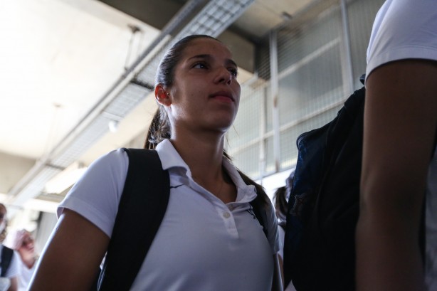 Millene chega à Fazendinha para semifinal contra o Flamengo
