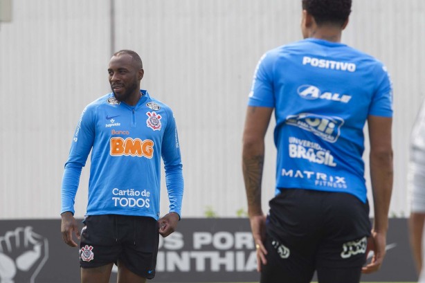 Manoel no último treino antes do jogo contra o Bahia, pelo returno do Brasileirão
