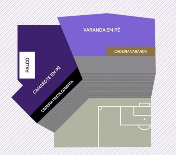 Há ingressos em dois setores do camarote Arena Pop