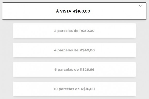 Opções de pagamento do plano Minha Vida do Fiel Torcedor