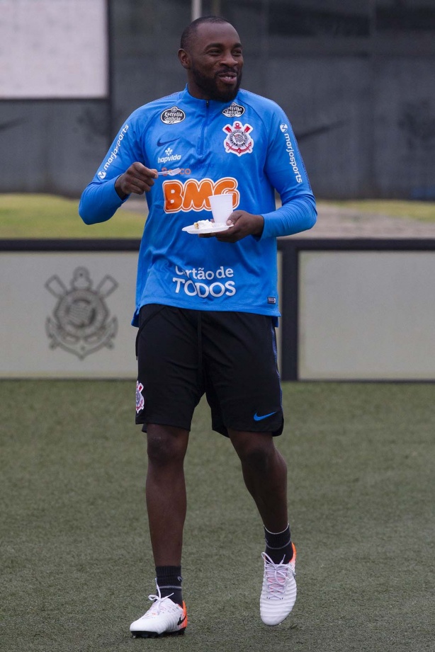 Manoel no último treino antes de enfrentar o Athletico-PR, pelo Brasileirão