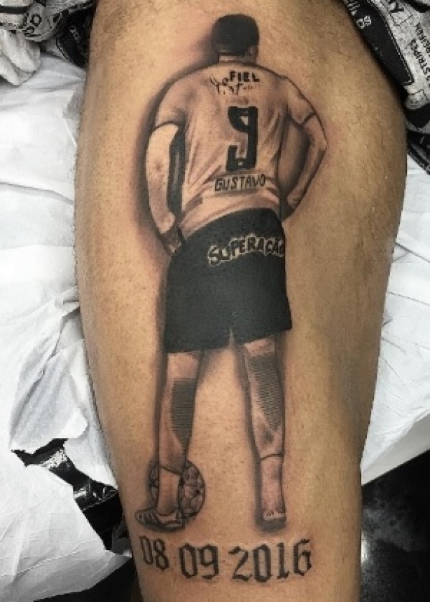 Gustagol fez tatuagem na sua estreia pelo Corinthians