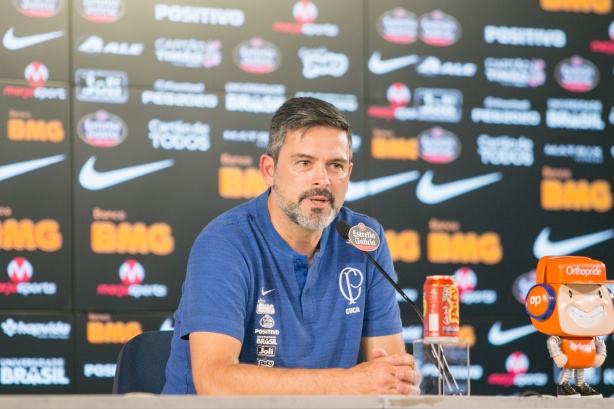 Cuca concedeu coletiva após empate contra o Santos, pelo Brasileiro