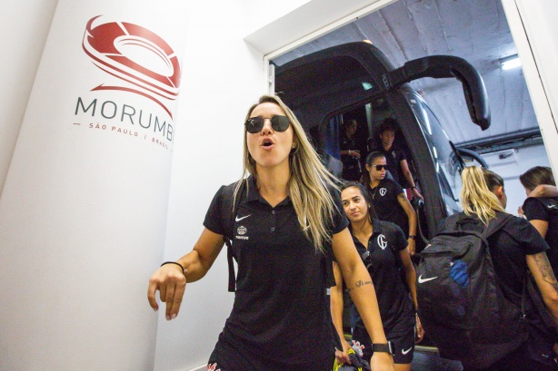 Crivelari durante final contra o São Paulo, pelo Campeonato Paulista Feminino