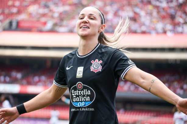 Crivelari durante final contra o São Paulo, pelo ...