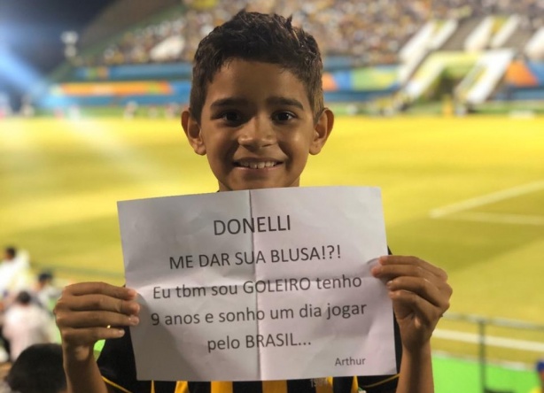 Tafarinha conquistou ídolo Donelli em Brasília