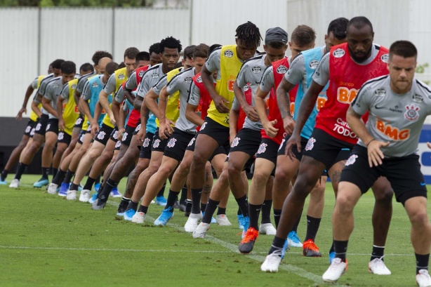 Jogadores do Corinthians termina preparação para enfrentar o Fortaleza, pelo Brasileirão 2019