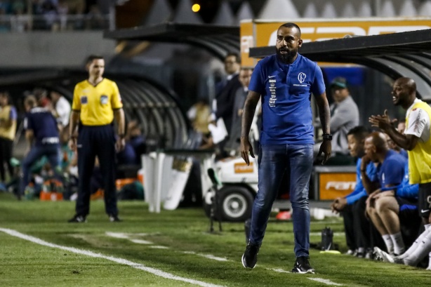 Coelho durante o Dérbi deste sábado, no Pacaembu