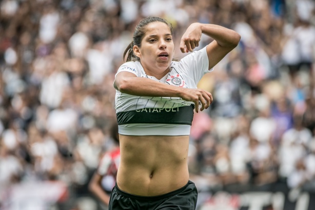 Erika (#99 Corinthians) during the Campeonato Paulista Feminino football  match between Corinthians x Santos at Parque Sao Jorge in Sao Paulo,  Brazil. Richard Callis/SPP Credit: SPP Sport Press Photo. /Alamy Live News