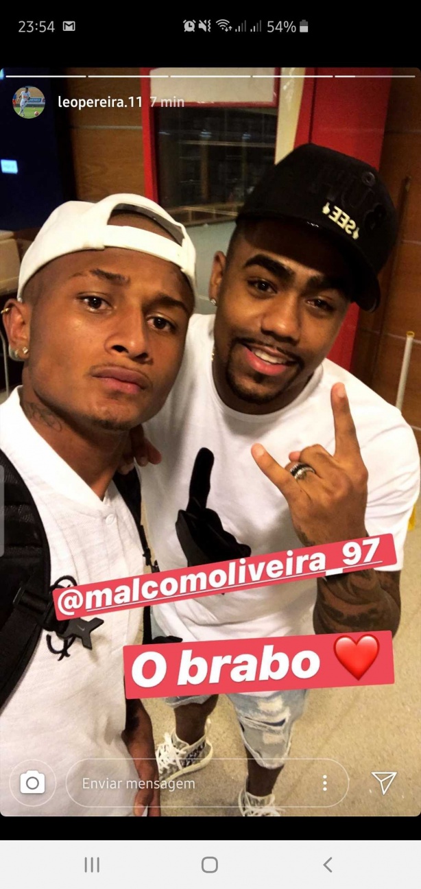 Malcom e Lo Pereira na Arena Corinthians