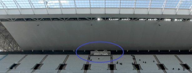 VOC  o setor onde ficam as autoridades de segurana da Arena Corinthians