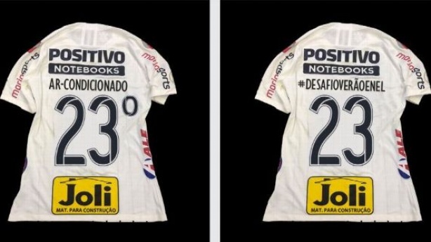 Camisas do Corinthians apresentavam numerações e escritas diferentes neste domingo