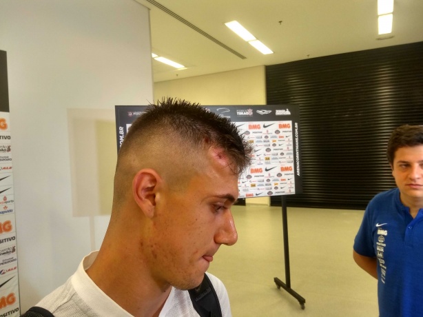 Lucas Piton levou um ponto na cabeça