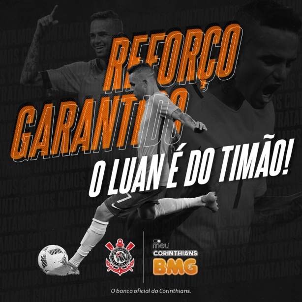 Luan deve usar o número 7, que está estampado no calção do atleta