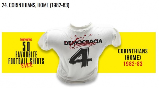 Camisa ficou na 24ª colocação da eleição